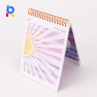 Carnet à spirale rigide en papier B5 durable de haute qualité avec motif et revêtement UV sélectif pour la vente en gros de papeterie et la personnalisation sur mesure