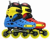 Patins à roulettes en ligne pour enfants, junior, colorés, urbains, freestyle, fitness, slalom, à semelle rigide, fabrication OEM, moins chers, 4 roues, personnalisables T1