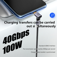 Adaptateur Mini USB4.0 40 Gbps Thunderbolt 3, 8K 60Hz, USB Type C Mâle, Chargeur PD100W, Convertisseur de Données, Sortie DC, pour Macbook Pro Air