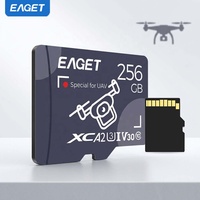 Cartes mémoire EAGET TFCG-5 16 Go, cartes mémoire en gros 32 Go 64 Go 128 Go 256 Go A2 V3 Classe 10 U3 pour téléphone, drone, tablette, PC