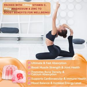 فيتامين خال من السكر D3 K2 كريمات مطاطية مع 500mg من الكالسيوم والمغنسيوم مكمل فيتامين مركز المحشو - Product Image 4