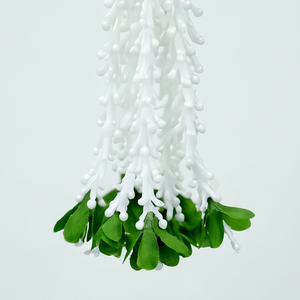 Guirnalda de Flores Artificiales Verdes y Blancas, Decorativa, Colgante, para Bodas, Festivales, Templos y Eventos - Product Image 4