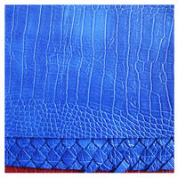 Cuir synthétique gaufré crocodile de qualité supérieure, cuir synthétique PU à grain crocodile pour sacs, matériau PU pour sacs