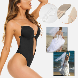 Women Butt Lifter Bodysuit Slim Push up Padded Bra Waist Shaperwear V-neck <strong>Backless</strong> Corset <strong>Body</strong> <strong>Shaper</strong> - Product Image 3