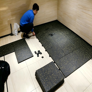 Customizable Size EPDM Rubber Gym <b>Mats</b>, <b>Interlocking</b> Noise Reducing <b>Flooring</b> for Gymnasium and Training Centers - Product Image 2