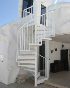 Viko màu trắng tinh khiết ngoài trời xoắn ốc cầu thang sân vườn biệt thự phù hợp - Product Image 2