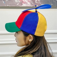 Gorra de béisbol desmontable para adultos Brightly Rainbow Propeller para mujeres y hombres