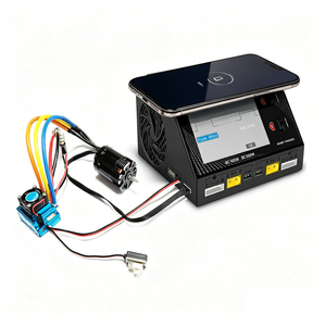 เครื่องชาร์จอัจฉริยะอเนกประสงค์ AC DC 100-240V ช่องคู่ สำหรับแบตเตอรี่ LiPo พร้อมแผ่นชาร์จไร้สาย สำหรับชิ้นส่วน RC - Product Image 2