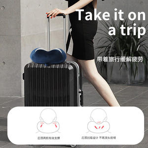 Almohada de viaje portátil de terciopelo con forma de U para el cuello, para la siesta en casa u oficina, soporte para la columna cervical, almohadas cómodas. - Product Image 5