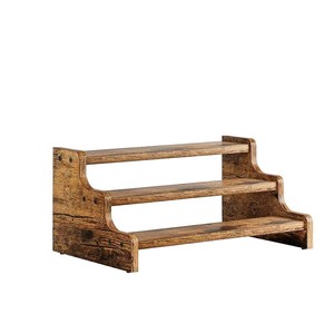 Three Tiered Wooden <b>Spice</b> Rack For Kitchen Countertop Storage Organizer Multipurpose Solid Wood - Product Image 5