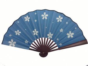 Éventails pliables portables en bambou et tissu, peints sur mesure, style chinois, pour mariages et festivals - Product Image 4