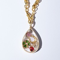 Collier pendentif en verre vintage SongYi, breloque DIY, plaqué or, certificat CE pour la Saint-Valentin