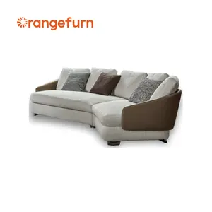 أثاث شقة Orangefurn على الطراز الحديث أريكة مقطعية طاولة قهوة كرسي مكتب غرفة المعيشة