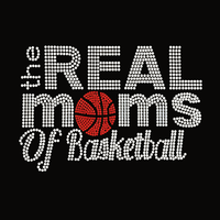 Design de maman de basket-ball avec strass, transferts thermiques personnalisés pour t-shirts