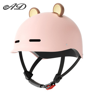Casco de Motocicleta de Media Cara de Material ABS, Estilo Lindo, con Orejas Pequeñas Desmontables, Venta al por Mayor de Fábrica AD - Product Image 6