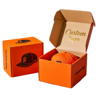Boîtes d'emballage pour casquettes de baseball réutilisables en matériaux recyclés, boîtes à casquettes personnalisées au toucher doux pour la vente au détail