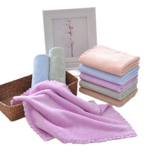 Coral Fleece Face Towels 23x23 Cm <b>Square</b> Super Absorbent Polyester Bathroom Hand Towels For Kids And Household Use - Product Image 5
