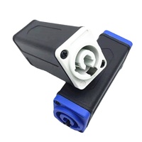 Adaptateur Powercon 3 broches femelle-femelle bleu-blanc, sortie/entrée 3 conducteurs, adaptateur d'extension, connecteur Powercon femelle