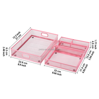 Organisateur de fichiers de bureau en métal A4 A5 personnalisable par le fabricant, multifonctionnel, pour la maison et le bureau, ensemble de 3 pièces
