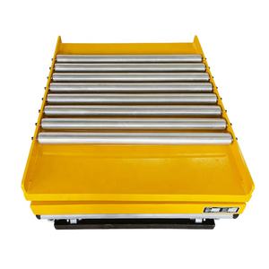 Houtbewerking Hydraulische Schaar Type Heftafel Met Rollenbaan - Product Image 4