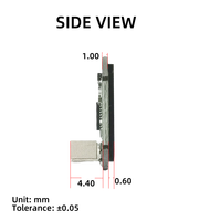 Módulo de Sensor de Huella Dactilar Capacitivo Semiconductor S80RT con Función de Activación Táctil, Ultrafino para Aplicaciones IoT de Bajo Consumo