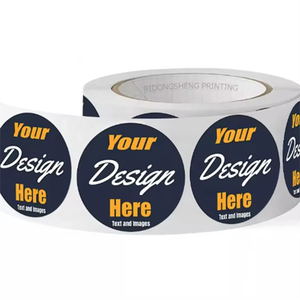 Waterproof <strong>Custom</strong> Round Vinyl Sticker <strong>Roll</strong> for <strong>Food</strong> Products-Use on Bread Sandwich Sugar Pizza with <strong>Custom</strong> Logo <strong>Label</strong> <strong>Printing</strong> - Product Image 4