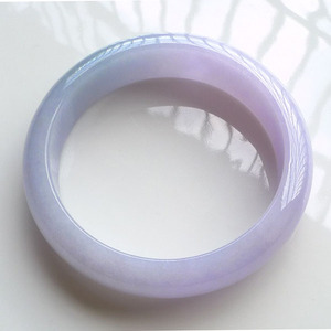 Bracelet en <span class=keywords><strong>jade</strong></span> birman naturel de qualité supérieure, violet clair, fleur flottante, violet glacé, <span class=keywords><strong>jade</strong></span> birman - Product Image 1
