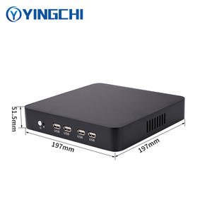 YINGCHI PC 12th Gen Mini <span class=keywords><strong>I3</strong></span> 12100 I5 12400 procesador de escritorio para negocios hogar Oficina educación carcasa de aleación de aluminio ordenador - Product Image 3