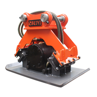 Compacteur de sol BEIYI pour excavatrice, plaque vibrante, système entièrement hydraulique, compacteur de copeaux métalliques, moteur pour excavatrices de 17 à 23 tonnes