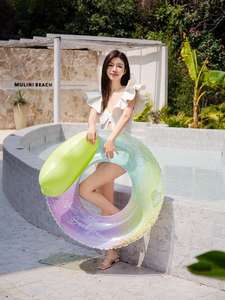 Anneau de natation gonflable en PVC le plus populaire pour enfant-Conception étincelante Utilisation de sports nautiques de grande taille - Product Image 5