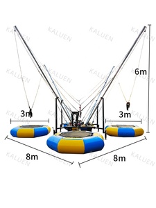 เครื่องเล่นสวนสนุกสำหรับเด็ก บิ๊กบันจี้จัมพ์ 4 คน แบบเป่าลม บันจี้จัมพ์ แทรมโพลีน ขาย - Product Image 6