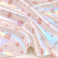 Tissu vinyle holographique personnalisé pour impression numérique, simili cuir imperméable pour la décoration de meubles, artisanat, nœuds – Sans quantité minimale de commande (MOQ)