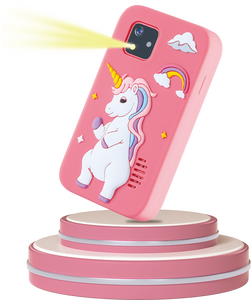 โทรศัพท์สำหรับเด็กขนาด 2.8 นิ้ว รุ่นนี้มาพร้อมเคสซิลิโคนป้องกัน และกล้องที่รองรับการถ่ายเซลฟี่ บันทึกเสียง MP3 ได้ - Product Image 5