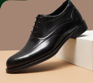 Hot Selling Products 2025 Fashion Ankle Walking Style <b>Boots</b> Men Business Shoes Genuine Leather Men's Office Dress Shoes Oxfords - Product Image 5