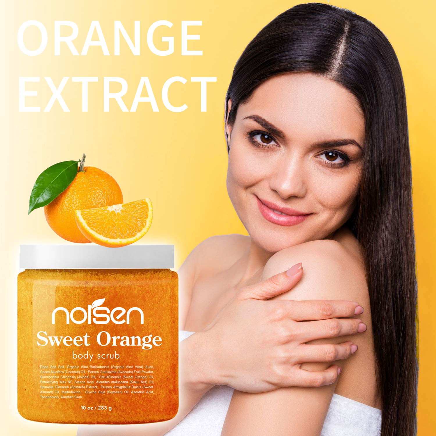 Hot Selling Private Label Sweet Orange Body Scrub Exfoliates Moisturizes and Nourishes Skin Body Scrub wholesale