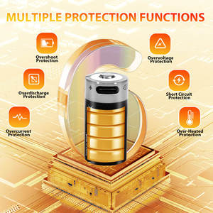 3.0V CR123A máy ảnh Pin 650mAh Loại C 3.6V USB 16340 hình trụ Lithium ion có thể sạc lại pin có thể sạc lại pin - Product Image 6