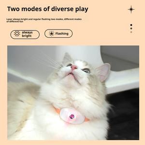 TikTok, superventas, recién llegado, collar láser de gato de silicona suave ajustable, juguete para auto-juego, aburrimiento, Buster, diversión diaria - Product Image 4