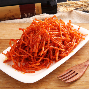 Halal en gros, célèbres bandes épicées chinoises <span class=keywords><strong>Latiao</strong></span> 100g, snacks végétariens exotiques moelleux, sac en vrac - Product Image 3