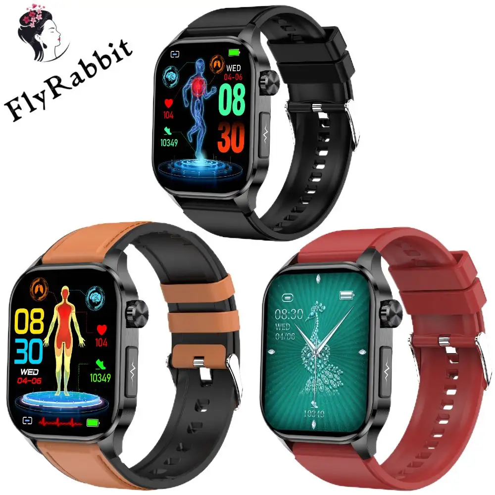 Flyrabbit 도매 ET580 스마트 시계 스크린 야외 스마트 시계 블루투스 스마트 워치 혈압 스마트 시계 블루투스