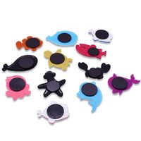 Vente en gros de mignons animaux marins tortue dauphin poisson de mer décoration de la maison aimant de réfrigérateur en caoutchouc PVC souple 3D promotion souvenir bricolage