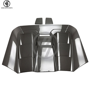 New Dry Carbon Fiber Front Hood <b>Bonnet</b> for Huracan EVO-Black Glossy Twill Weave Accurate 1:1 Fitment - Product Image 1