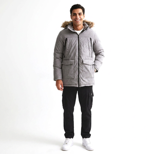 Plus Size Winter <b>Warm</b> Parka <b>Jacket</b> New Design Fashion Style <b>Men's</b> Custom Parka <b>Jacket</b> - Product Image 1