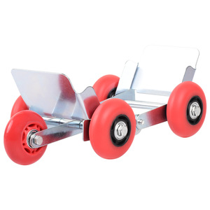 Roues auxiliaires pour véhicules électriques, cadre métallique rouge rose, pour support de pneu de moto dégonflé, rouleaux de transfert - Product Image 2
