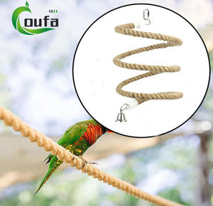 <span class=keywords><strong>Parrot</strong></span> tali panjat burung peganan berdiri tali rami mainan ayunan kandang burung penting perlengkapan burung - Product Image 6