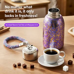 Borraccia Mini in Titanio Puro Colorata e Carina, Borraccia Personalizzata in Titanio, Tazza Termica Portatile, Borraccia per <span class=keywords><strong>Acqua</strong></span> Calda - Product Image 3