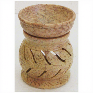 เตาเผาน้ำมันหอมระเหยและอโรมาแบบโบราณทำมือจากหินสบู่ สำหรับตกแต่งบ้าน - Product Image 1