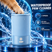 Nettoyeur de pattes de chien électrique, lave-pattes automatique rechargeable pour animaux de compagnie, brosse douce, outil de toilettage portable pour chats et chiens