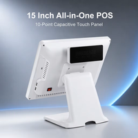 Système POS professionnel pour restaurant avec écran tactile 10 points de 15 pouces, processeur Intel Core I3/i5/i7, Windows
