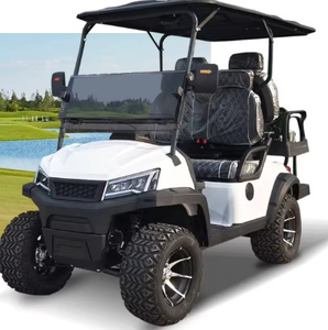 רכב גולף חשמלי חוקי לכביש, 4 מושבים, סוללת ליתיום, 25 קמ\\\"ש, שמשה קדמית מתקפלת, בעל תו תקן CE, זמן טעינה 3-5 שעות - Product Image 1