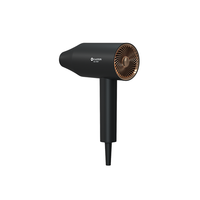 Sèche-cheveux ionique EASTON 1800W pliable noir mat homologué CE CB GCC pour chambre d'hôtel